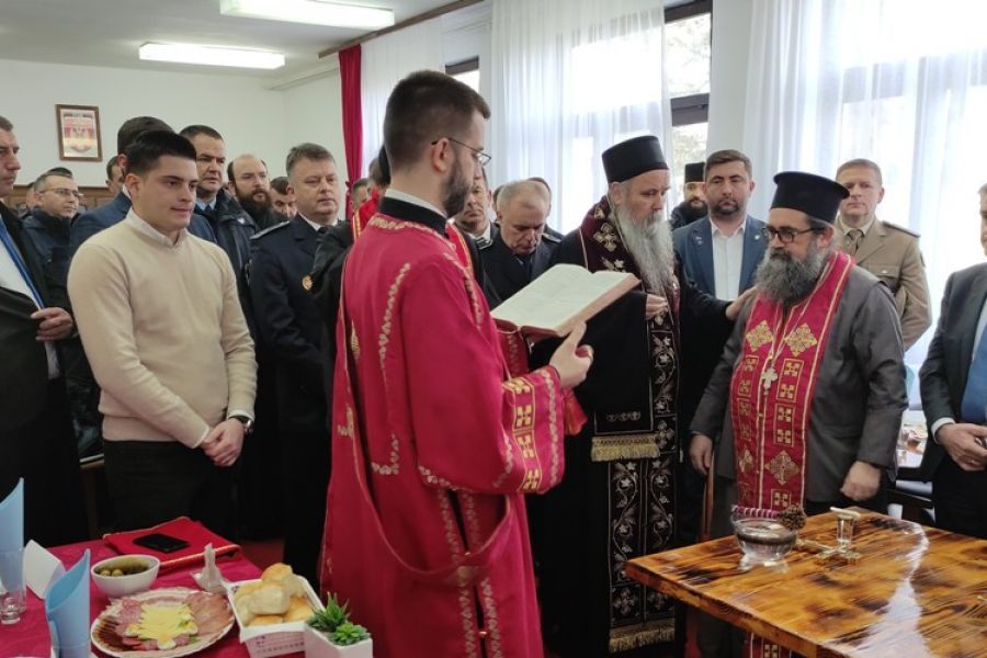 Liturgijsko sabranje u kasarni „Vojvoda Stepa Stepanović“